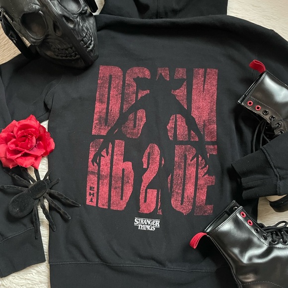 Netflix stranger things Demogorgon zip up hoodie - Picture 10 of 17